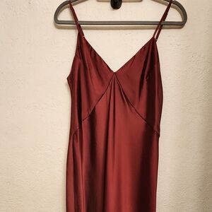 A New Day Strapless Dress in Burgundy